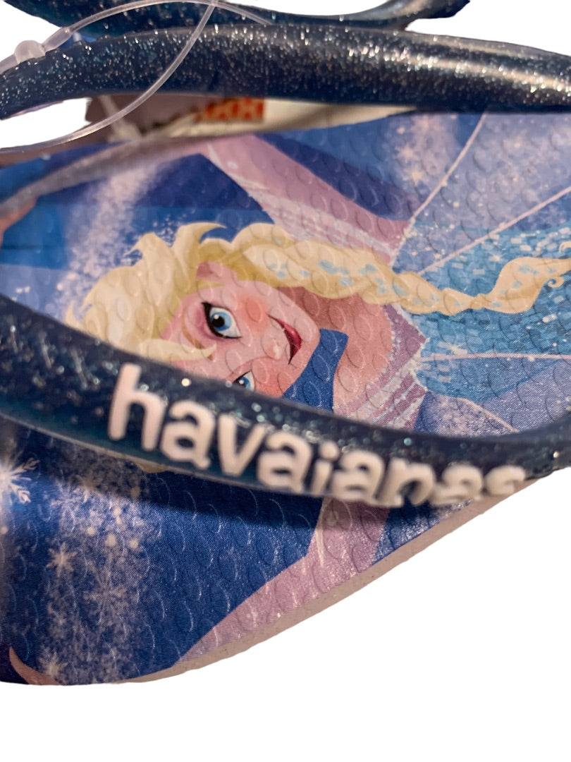 9C Havaianas Children's Frozen Disney Flip Flops New Quiet Lilac