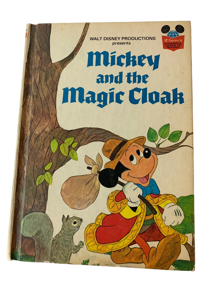 Walt Disney Productions 1975 Mickey and the Magic Cloak Wonderful World of Reading Book