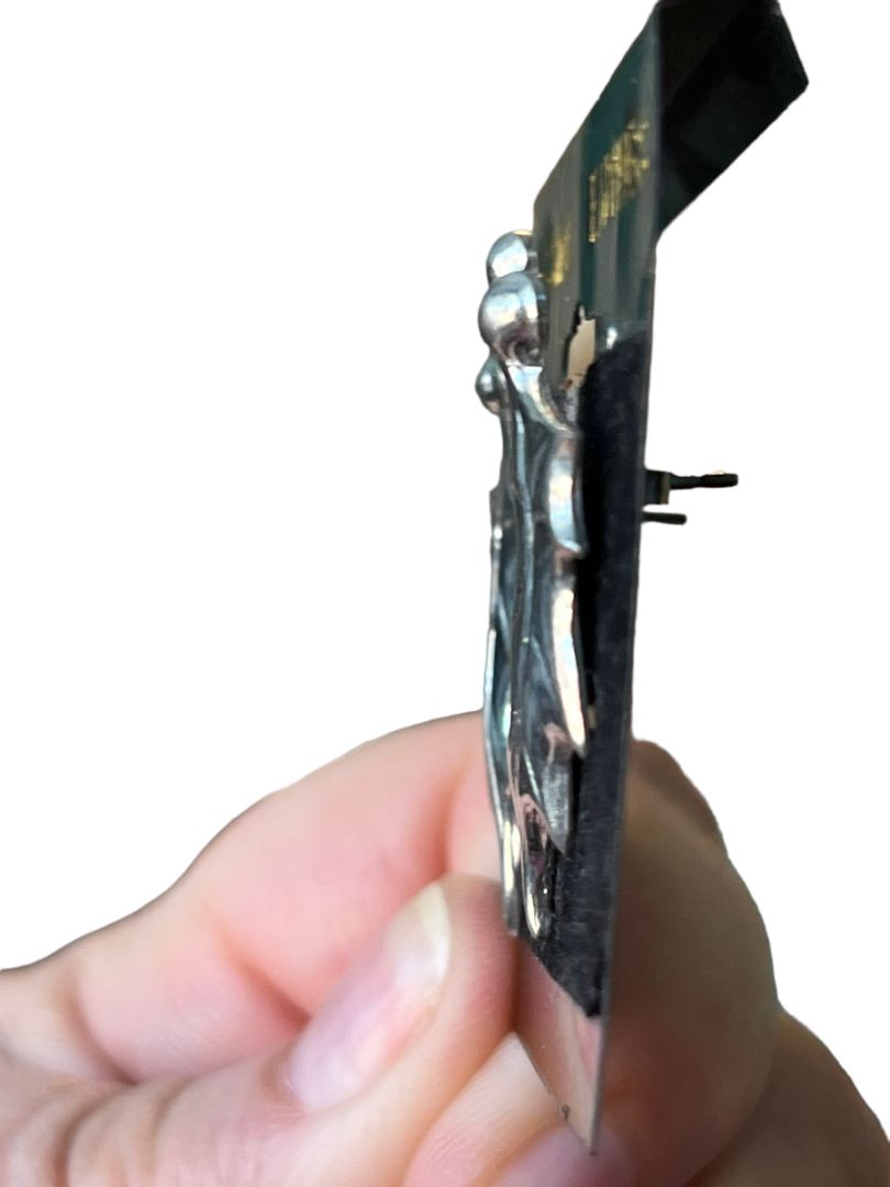 Silvertone Holly Leave Post pierced Earrings Berries