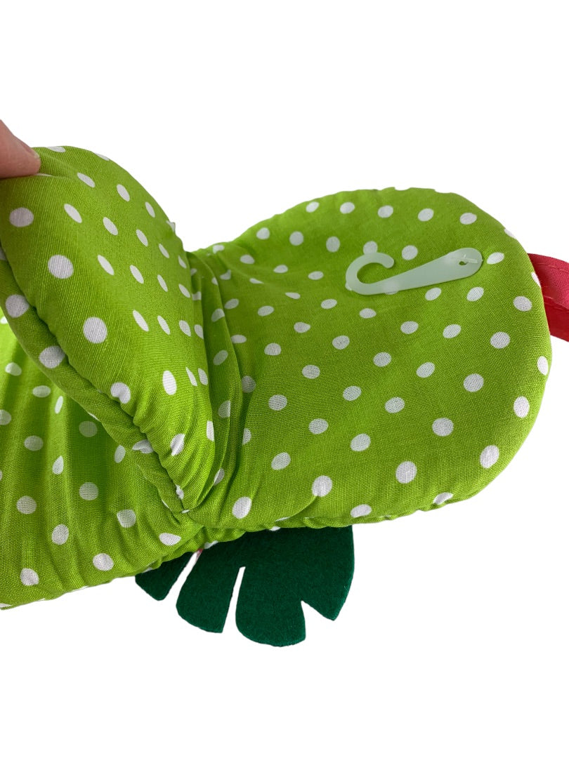Ritz New Kitchen Friends Decorative Oven Mitt Flamingo Pink Green Polka Dots