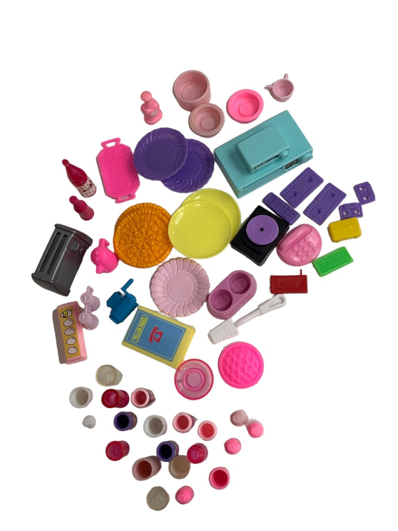 1990s Fashion Doll 1:6 Scale Assorted Lot of Accessories Cassette Toaster