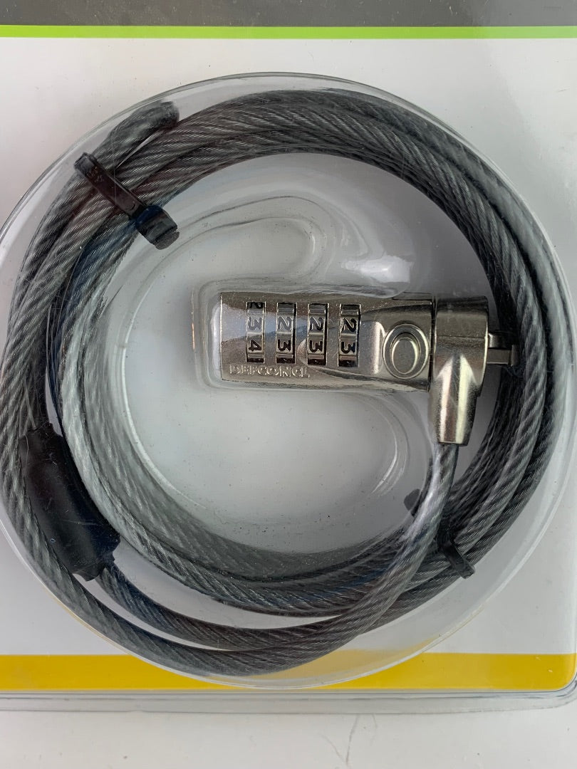 Targus Laptop Cable Lock Defcon CL 6.5ft long Combination Code Security Base