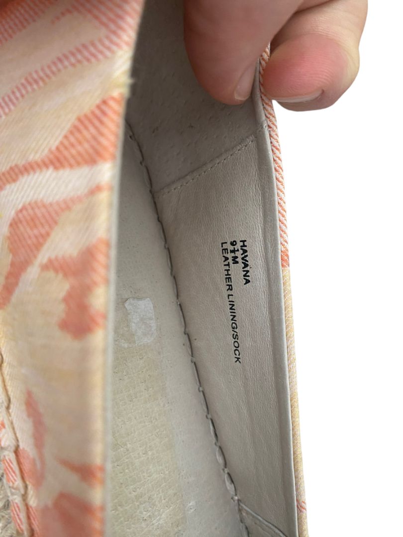 9.5 Sanctuary Havana Camo Peach Pink Espadrilles flats NWOB