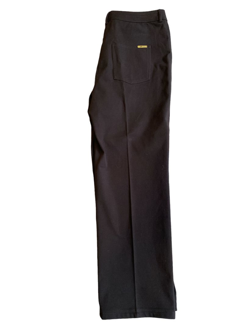 12 St. John Brown Straight Leg Dress Pants Pockets