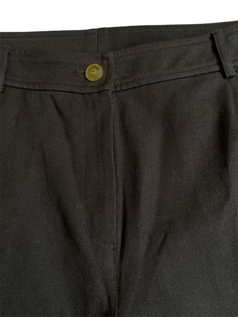 12 St. John Brown Straight Leg Dress Pants Pockets