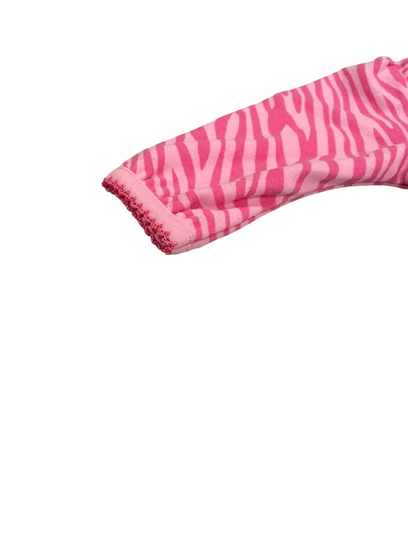 0-3 Months Pittsburg Steelers NFL Apparel Pink Zebra Stripe One Piece Glitter