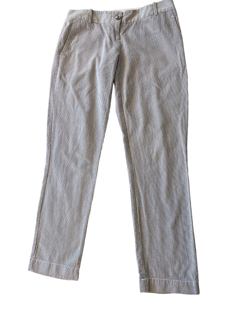Size 0 The Limited Womens Seersucker Crop Dress Pants