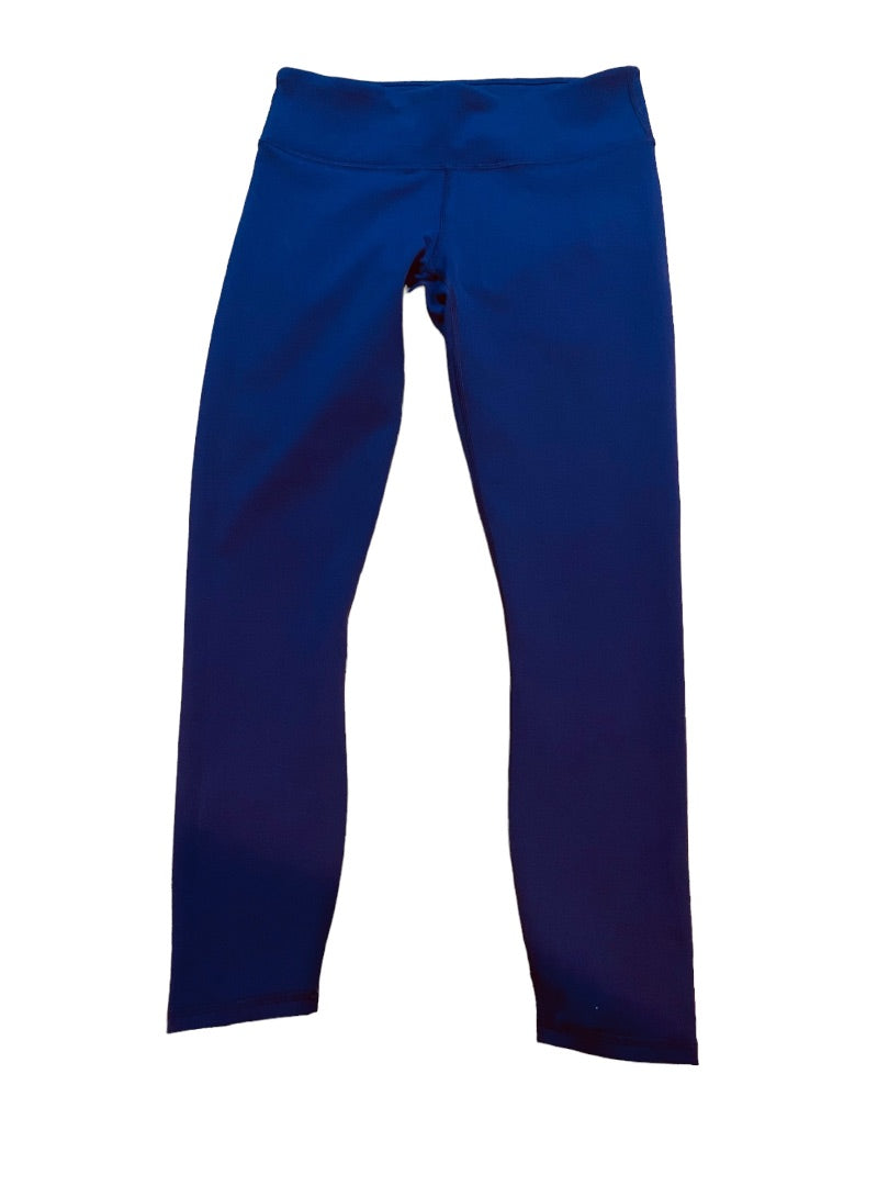XS Fabletics Dark Blue Activewear Crop Leggings Womens 21" Inseam