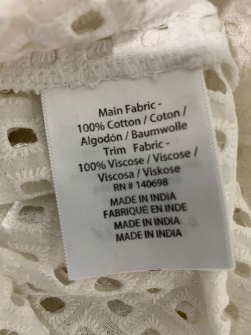 Large Tavik Womens White Mini Dress and Slip Cut Out Design