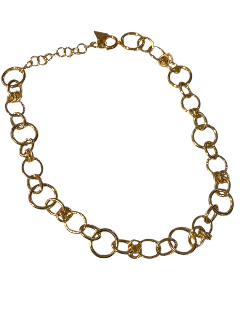 Serefina Goldtone Chain Link Necklace Chunky Adjustable 18-21 Inches