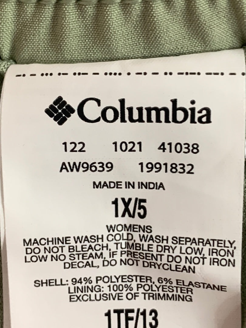 1X Columbia Womens New Hike Shorts 5" Inseam Regular Fit