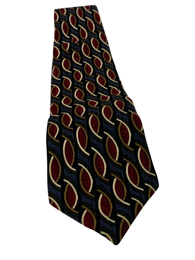Torriani Mens Silk Necktie Tie 60 Inch 3.7 Inch at Widest Italy
