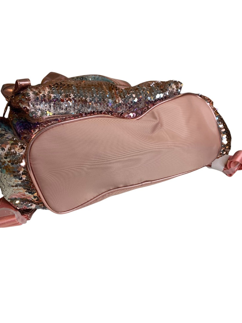 Claire's JoJo Siwa Girls Sequin Backpack Metallic Pink New