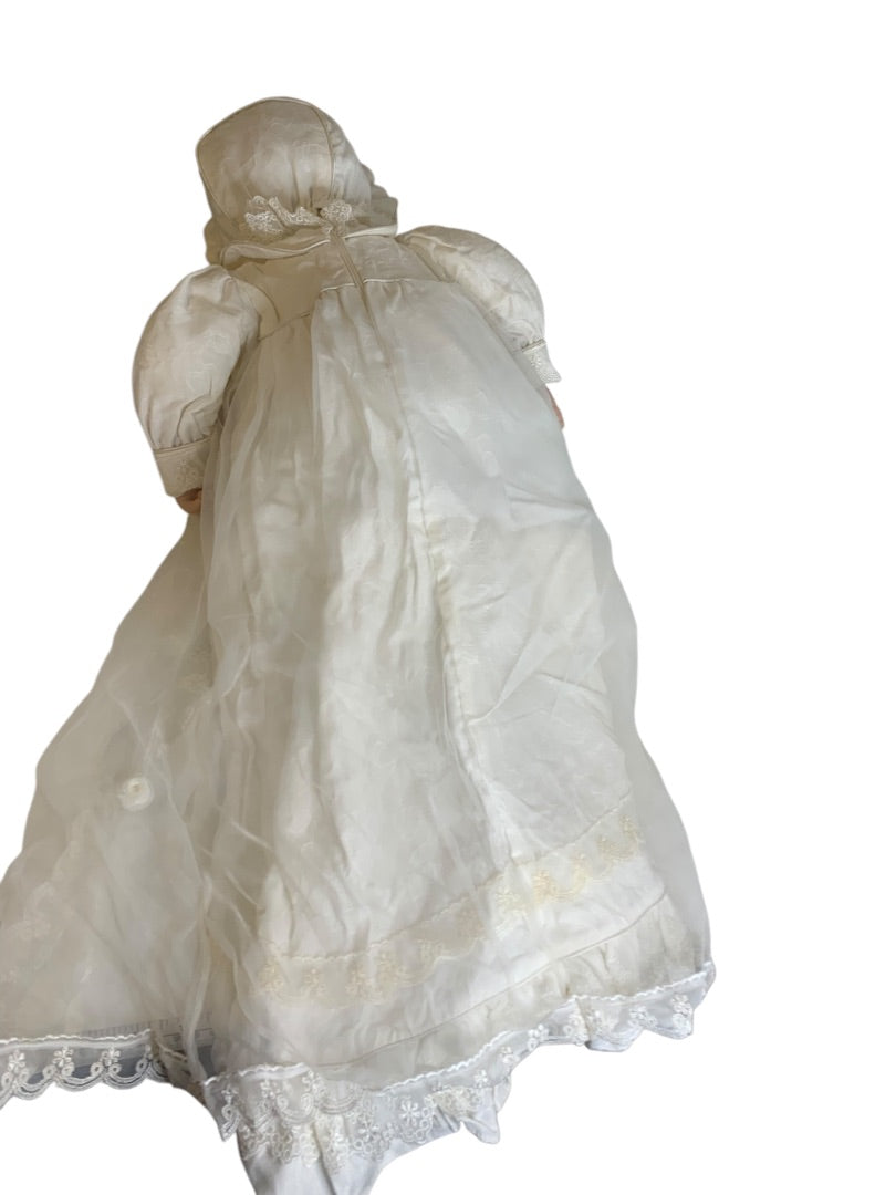 Adora Name Your Own Baby Christening Doll Porcelain 18 Inch JLY20092 Brown Eyes Hair