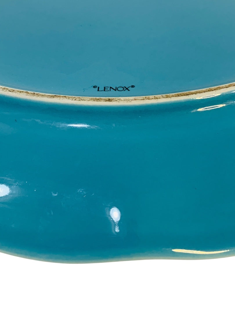 Lenox X Kate Spade Gwinnett Lane Turquoise 13 Inch Chop Plate Platter