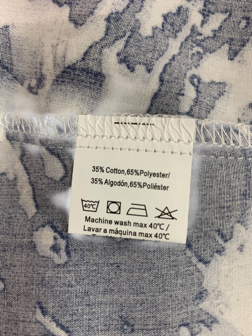 XXL Cosuniony New House Dress Button Up Floral Pockets