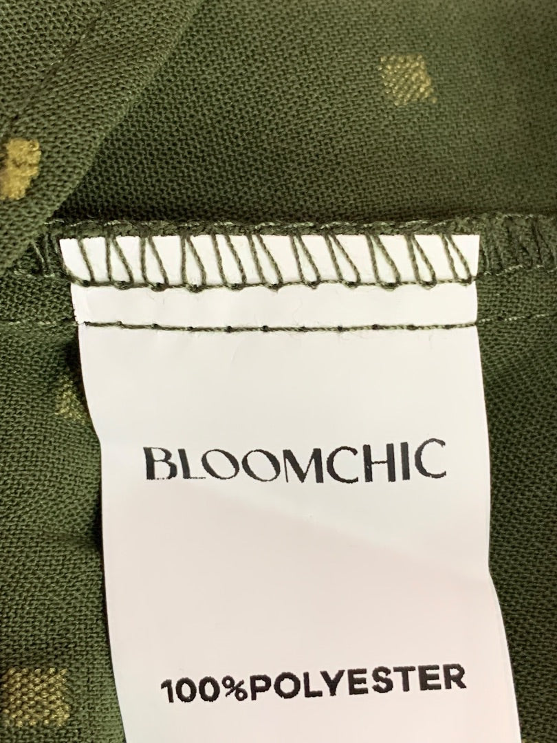 Size 12 Bloomchic Womens New Pullover Blouse Olive Green