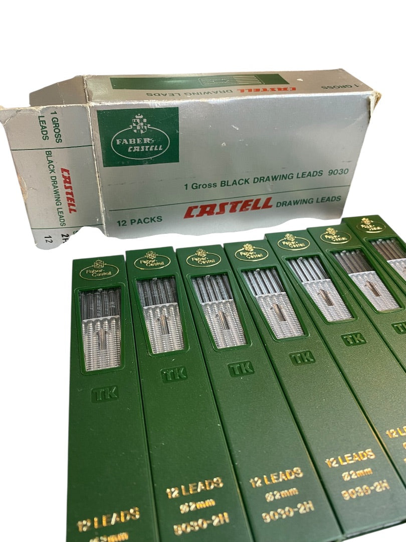 Faber-Castell 84 Drawing Leads (7 Packs of 12) 9030-2H Refills .2mm