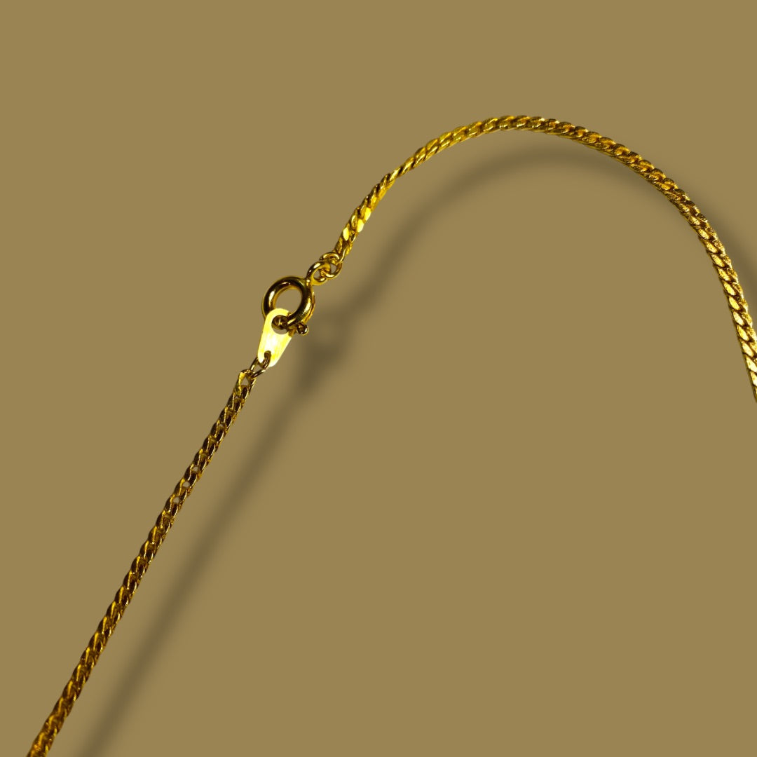 Goldtone Chain Necklace 18 Inch Spring Clasp