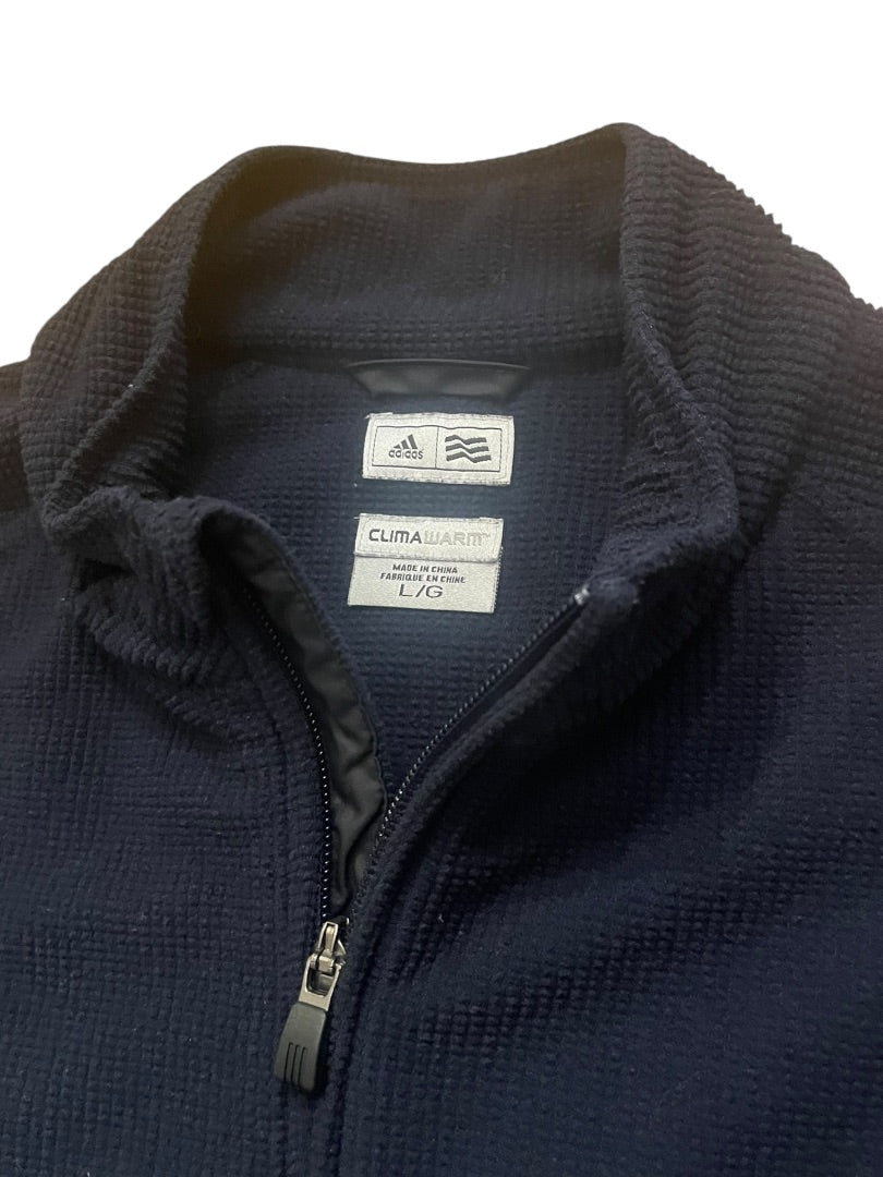 Large Adidas Climawarm 3/4 Zip Mens Pull Over Thermal Shirt Navy Blue