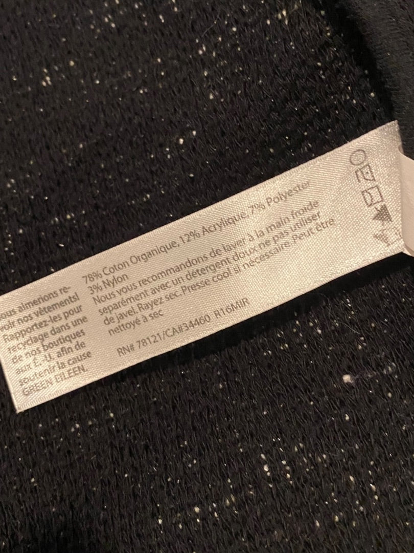 1X Eileen Fisher Woman Tweedy Knit Jacket Cardigan Pockets Tunic Length