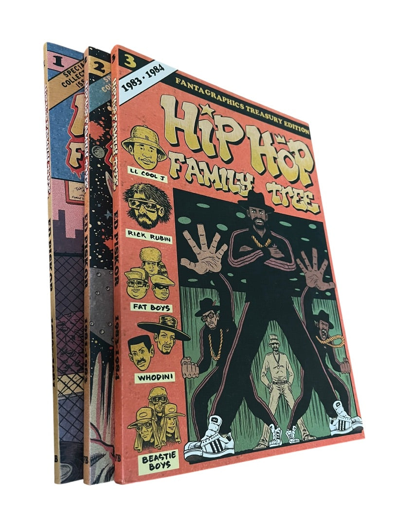 Set of 3 Fanta Graphics Treasury Edition Hip Hop Family Tree #1-3 Paperback Books Ed Piskor