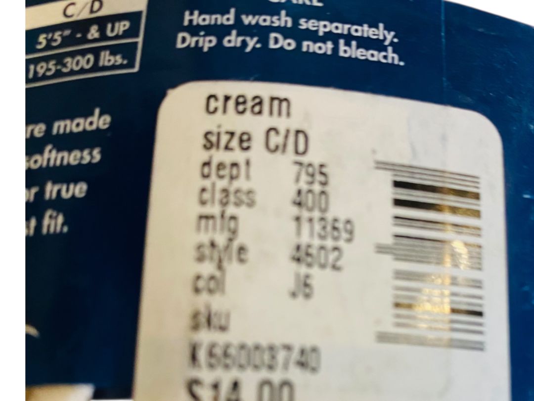 Venezia Jeans Control Top Tights Cream New Plus Size C/D