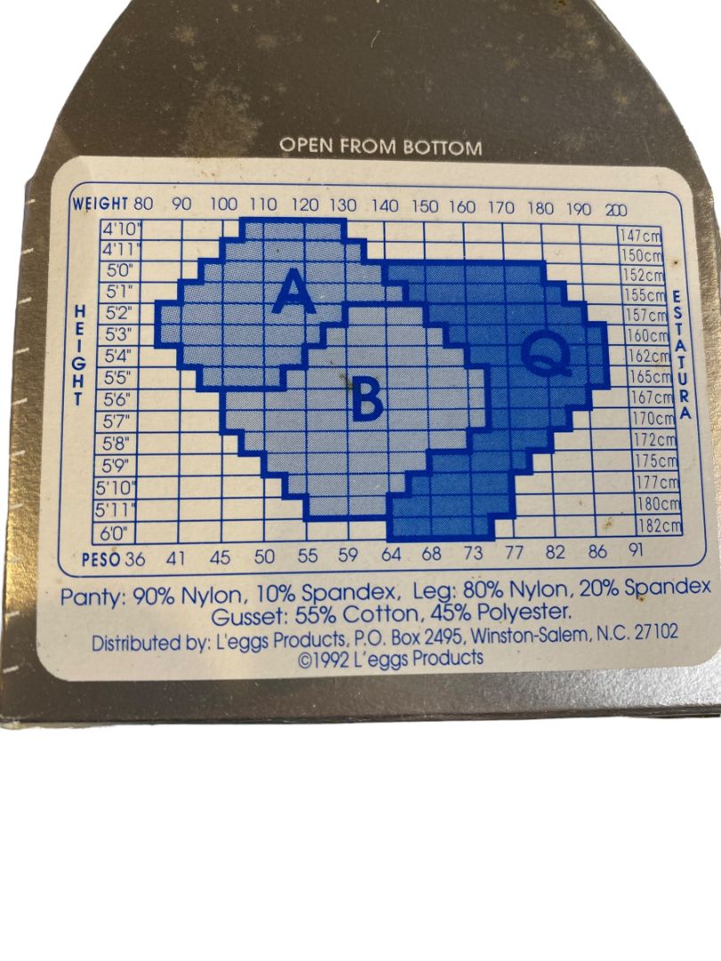 4 Pairs L'eggs Pantyhose Size Q Sheer Energy Regular Suntan 60502 RQS Vintage 1992