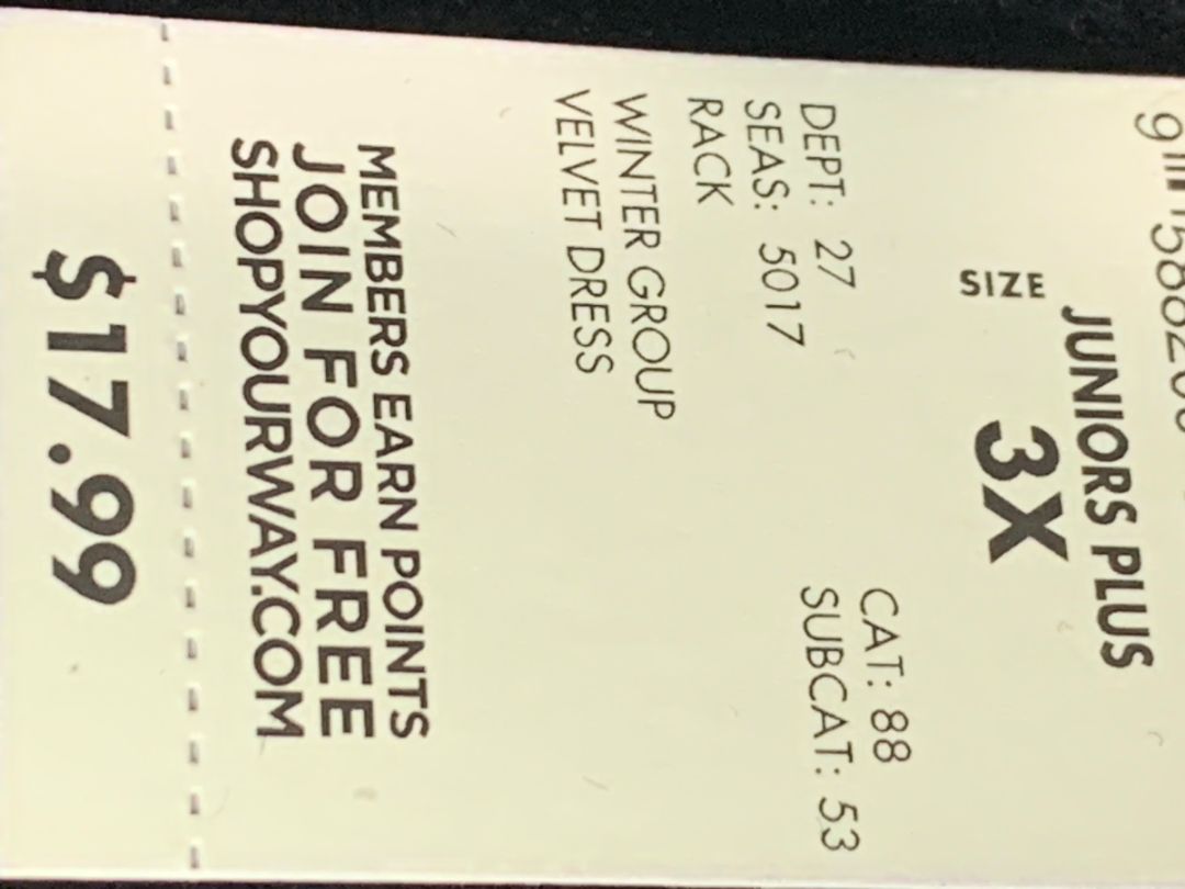 Size 2X Joe Boxer Junior Womens Velour Dress Spaghetti Strap New