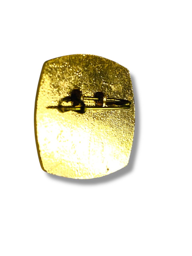 Vintage Chinese Exhibition Lapel Pins Gold Tone China Lapel Pin