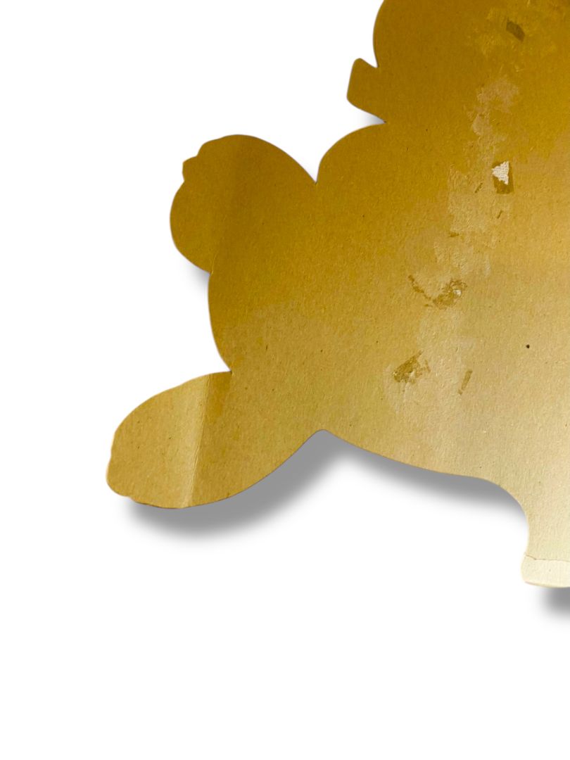 Vintage Bunny Rabbit Diecut 16" Blue Tie Cute Easter