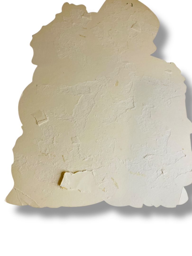 1970s Hallmark Easter Diecut Decor Chick Painting Eggs 12" 35EHD 15-1