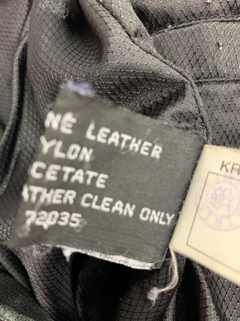 Large Adler Collection Womens Black Lamb Skin Zip Up Coat Jacket