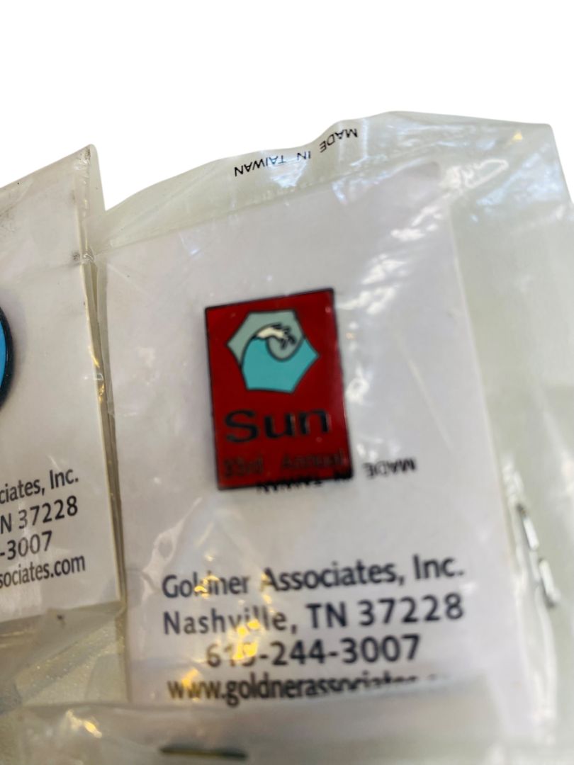 Lot of 6 Lapel Pins Sun Fest Wing Assorted Years New Goldner Associates