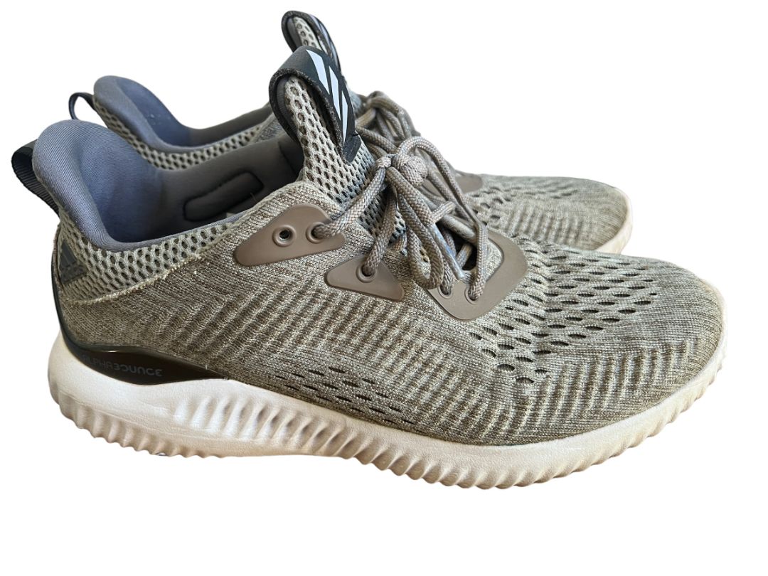 Size 8 Adidas Womens Alphabounce Sneakers Green Running Shoes BW1191
