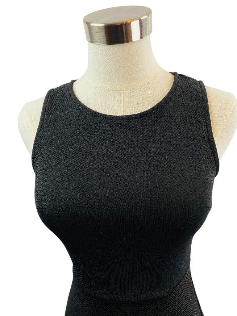 Small Beach Royal Women's Black A-Line Lightweight Sleeveless Dress Stretch