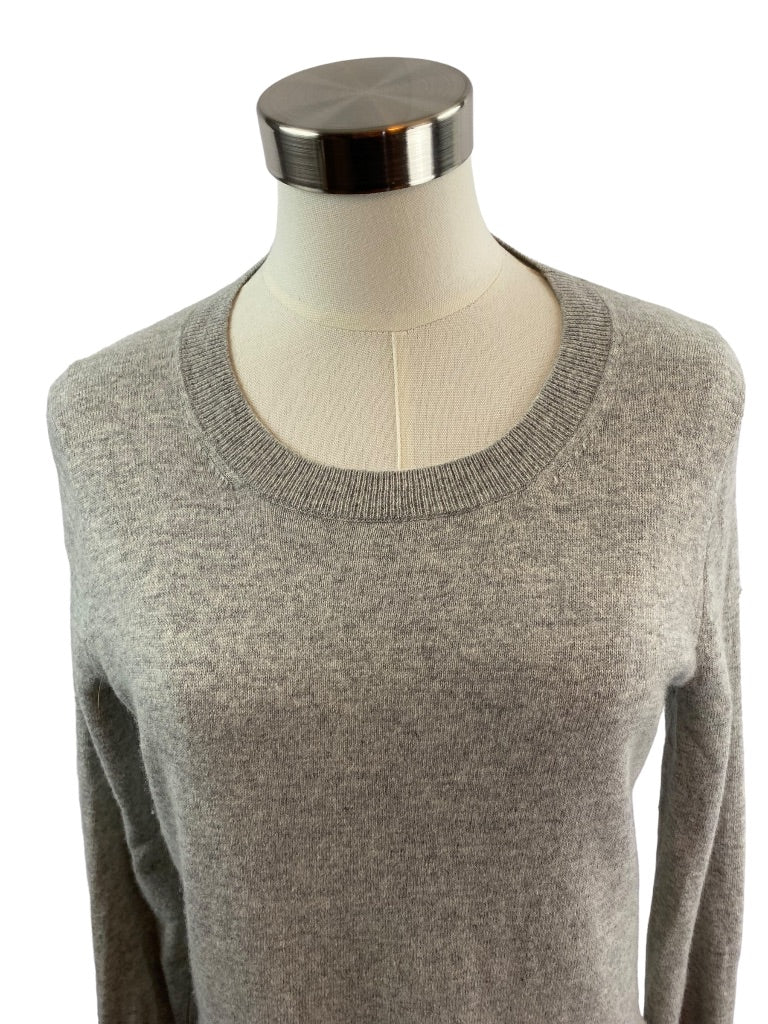 XS J.Crew Women's Wool Blend Tunic Sweater Gray Round Neck AC624