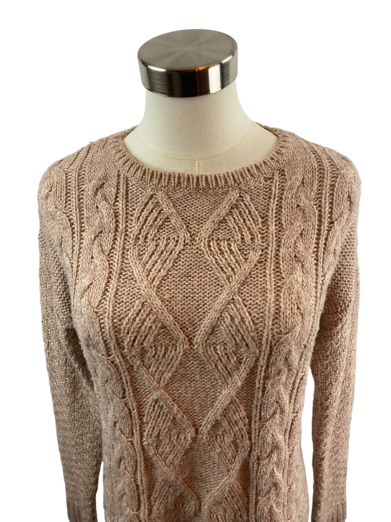 XS The Limited Women's Pink Marled Knit Sweater Pullover Wool Blend