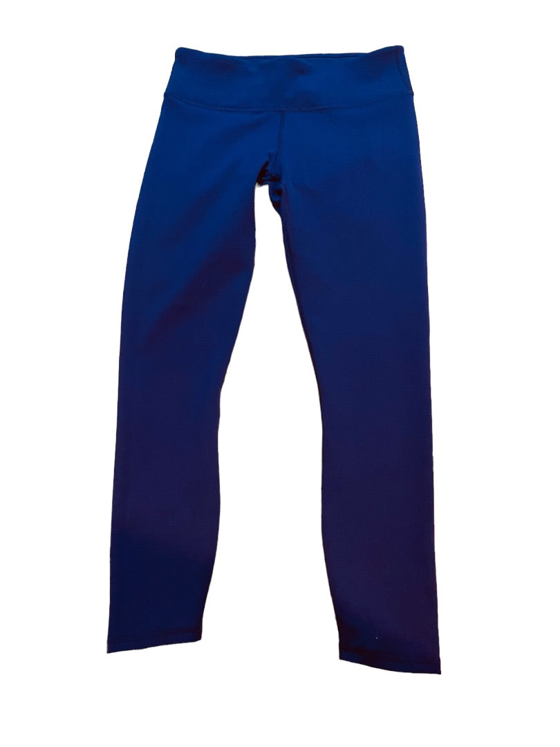 XS Fabletics Dark Blue Activewear Crop Leggings Womens 21" Inseam