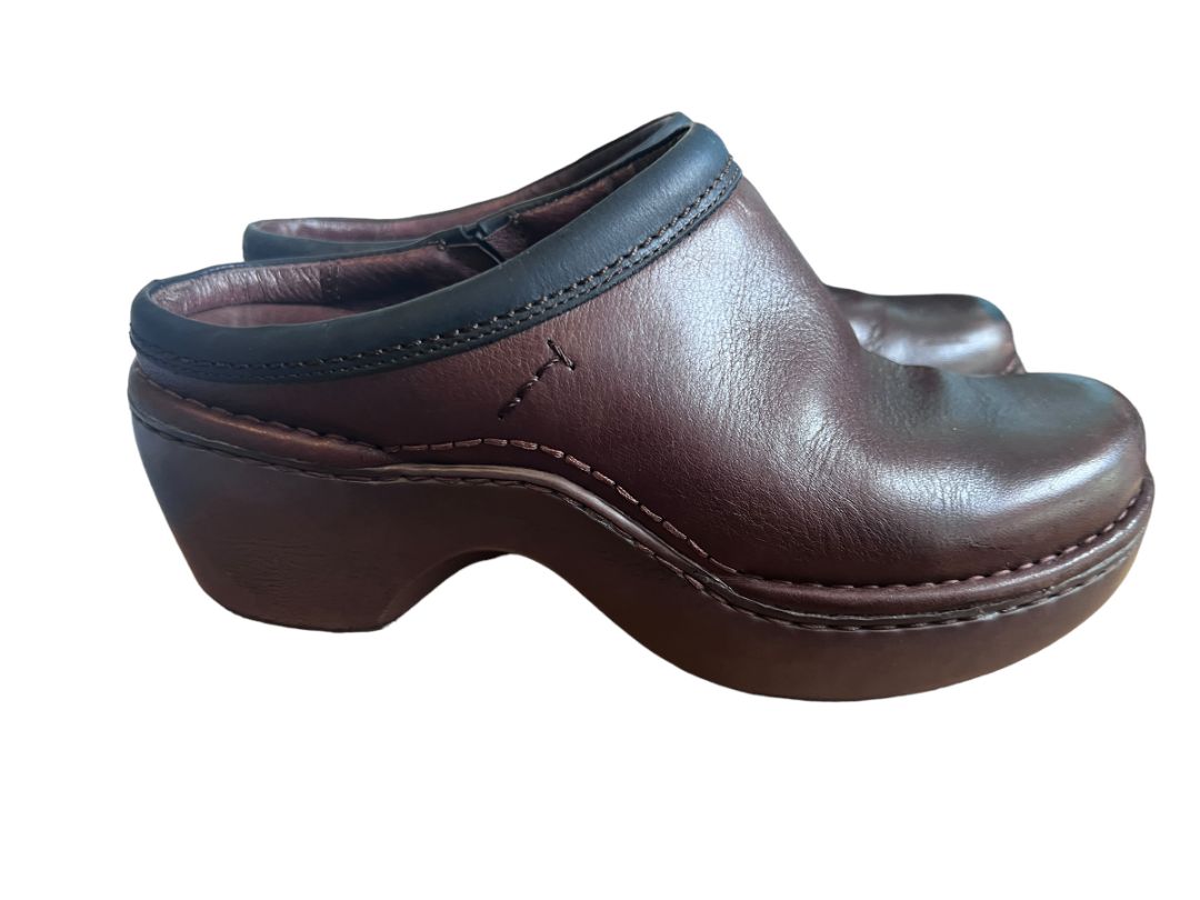 6.5 Ariat Sport Mule 20862 Brown Leather Clogs Slip On