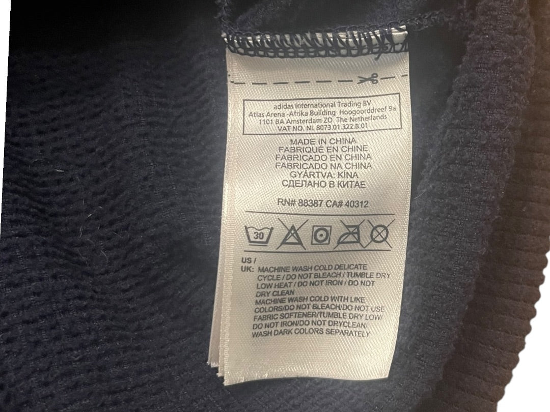 Large Adidas Climawarm 3/4 Zip Mens Pull Over Thermal Shirt Navy Blue