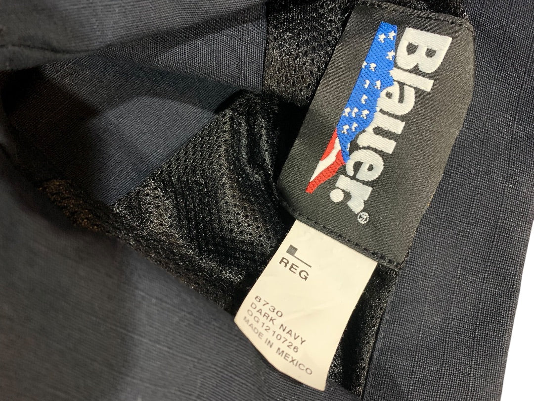 Large Regular Blauer Mens New Dark Navy Tactical Shirt Style 8730