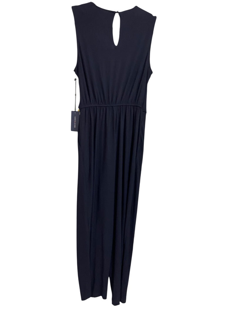 Size 4 Tommy Hilfiger New Navy Blue Sleeveless Womens Jumpsuit Pockets
