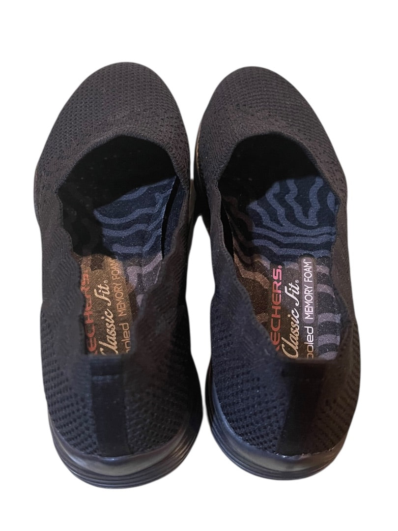 6 Skechers Classic Fit Air-Cooled Memory Foam Slip on Womens Shoes