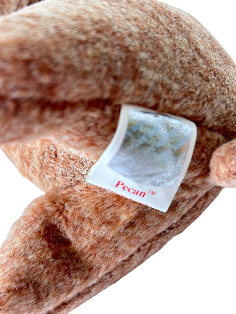 Ty Beanie Baby Original 1999 Pecan Bear Stuffed Animal Tags