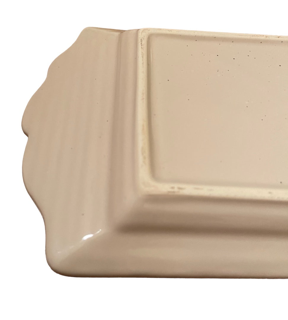 St. Nicholas Square Snow Valley Tray & 5 1/4" Spreading Knife 16"L x 5 1/2"W x 1 1/4"T