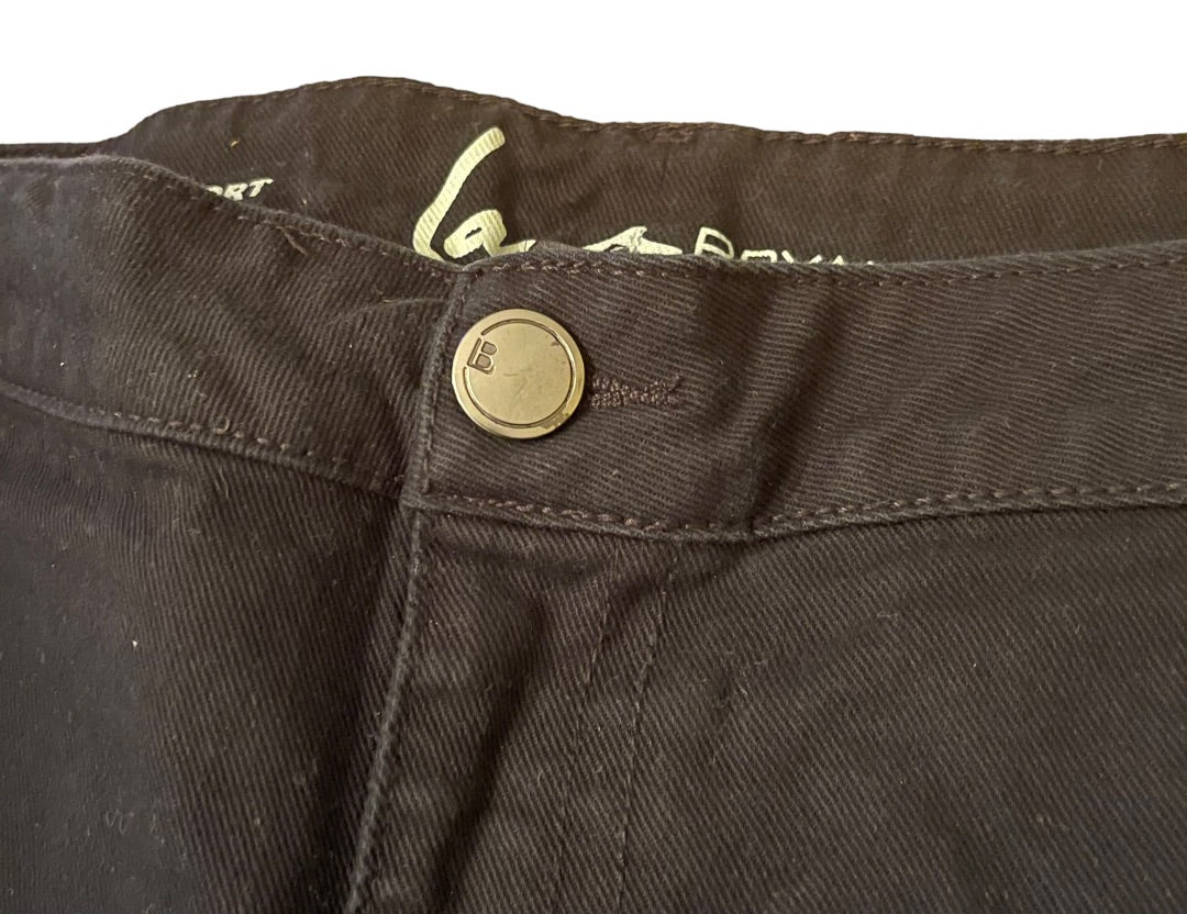 Size 24 Lane Bryant Shorts Black Denim Distressed Shorts Pockets Jeans Plus Size