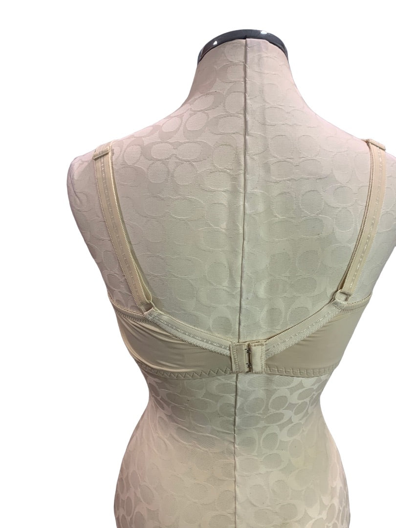 38DD Light Beige Women's New Underwire Push Up Bra Lace Trim