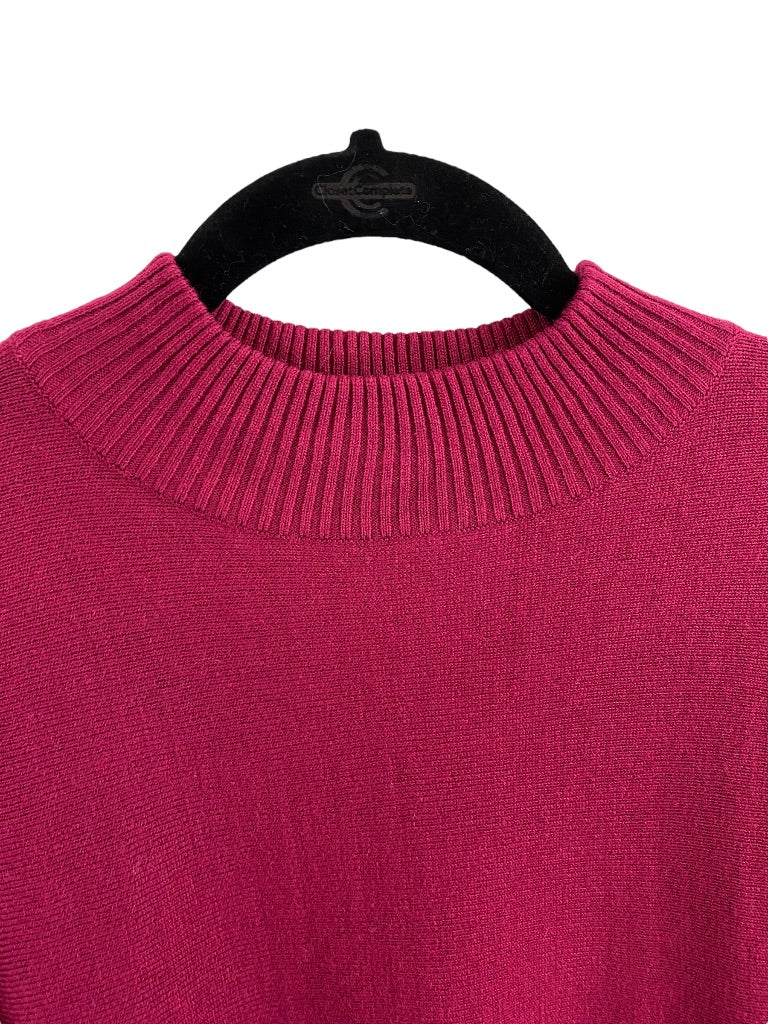 2X Larry Levine Woman Sport Pullover Color Block Sweater Dolman Sleeve