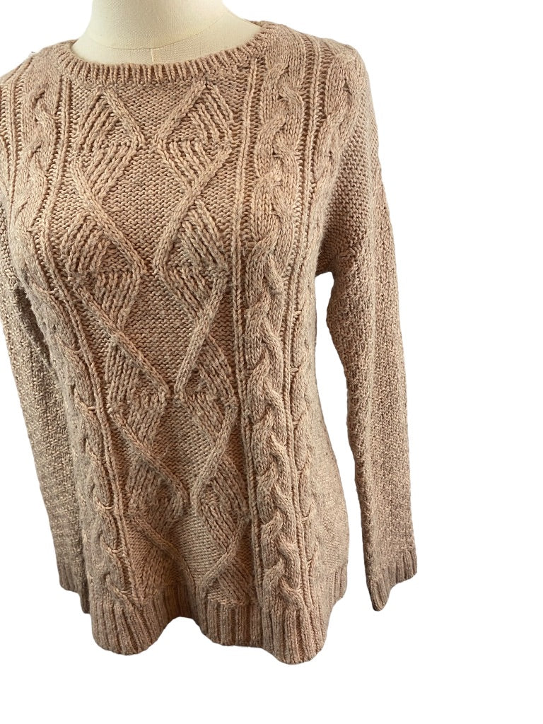 XS The Limited Women's Pink Marled Knit Sweater Pullover Wool Blend